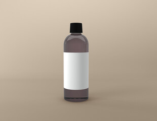 3D Rendered Bottles Mockup Template