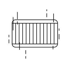 Container delivery service icons with black outline style. Shipping logistics symbol sign. Simple vector illustration. Related to package, fee, fast courier