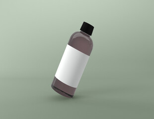 3D Rendered Bottles Mockup Template
