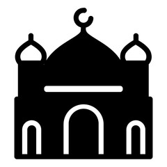 mosque solid icon
