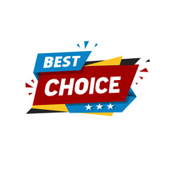 Best choice. Banner icon. Vector design.