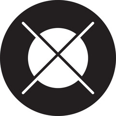 do not dry glyph icon
