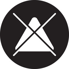 not bleach glyph icon