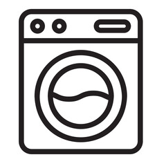 washing machine line icon
