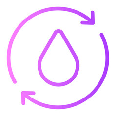 water gradient icon