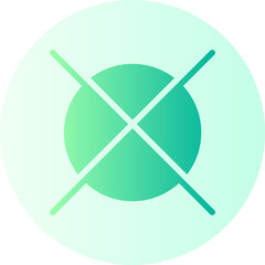 do not dry gradient icon