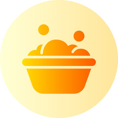 washing clothes gradient icon