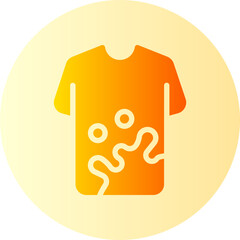 dirty shirt gradient icon