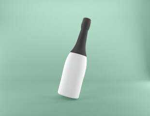 3D Rendered Bottles Mockup Template