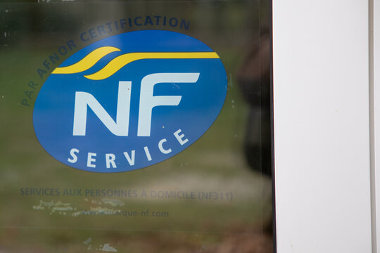 nf service afnor certification logo brand and sign text french windows office craftman