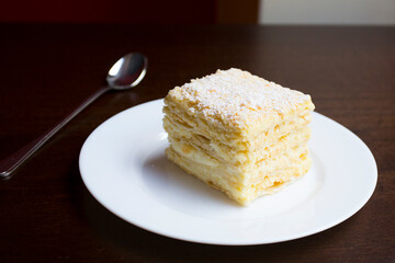 The Medovník, Medovík in Russian, Медівник or Медяник in the Ukrainian language is honey cake, it is a very popular confectionery specialty in Russian cuisine.