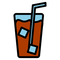cold sodas filled line icon