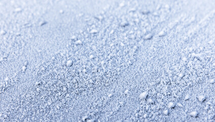 White frost, macro photo. Abstract natural background photo