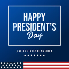 President's Day Background Design. Vector Illustration.
