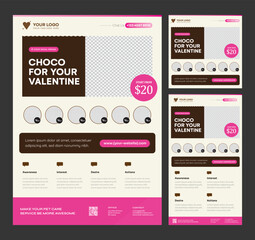 Valentine Day Party Promotional Template Bundle - Story, Feed, Print templates - Perfect to successful campaigns