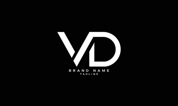 LVD, VD, LD, Abstract initial monogram letter alphabet logo design