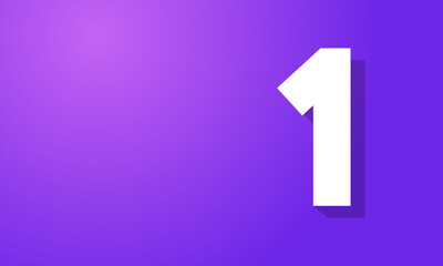 1 Number New White Purple Modern Company Logo