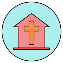 Fototapeta premium church icon