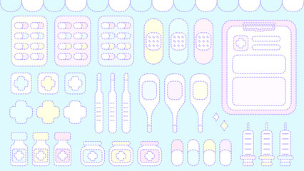 ★ドリーミングホスピタルセット壁紙★水色