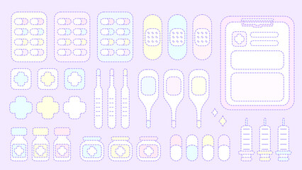 ドリーミングホスピタルセット壁紙★紫