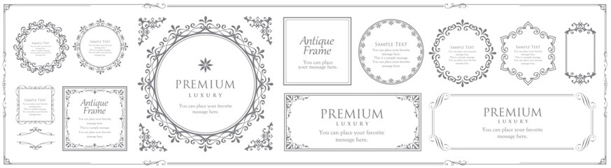 バレンタインデーのフレーム。上品な額縁。美しいデザイン装飾。