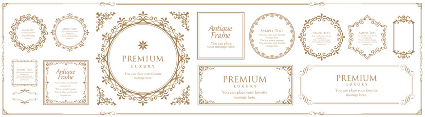 バレンタインデーのフレーム。上品な額縁。美しいデザイン装飾。