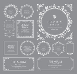 バレンタインデーのフレーム。上品な額縁。美しいデザイン装飾。