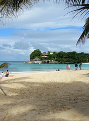 Fototapeta na wymiar Beautiful Ocean Beach Boracay Island Philippines Asia