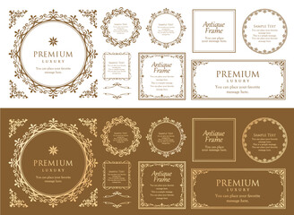 バレンタインデーのフレーム。上品な額縁。美しいデザイン装飾。