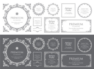 バレンタインデーのフレーム。上品な額縁。美しいデザイン装飾。