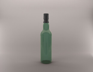 3D Rendered Bottles Mockup Template