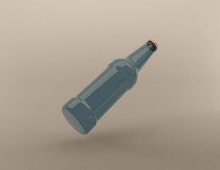 3D Rendered Bottles Mockup Template