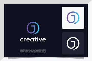 Letter JO logo icon design template elements