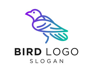 Logo about Bird on white background. created using the CorelDraw application.