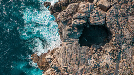Aerial image of Natural brige in Albany, Western Australia