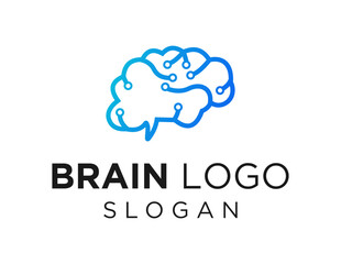 Logo about Brain on white background. created using the CorelDraw application.