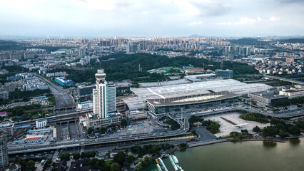 Obraz premium Cityscape by the Xuanwu Lake in Nanjing