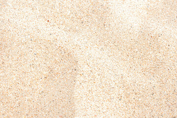 Natural white sea sand on beach texture and background copy space blank soft focus.