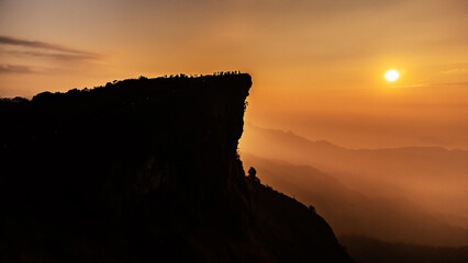 View of Phu Chee Fah   mountain at Chiang Rai, Thailand