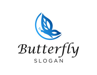 Logo about Butterfly on white background. created using the CorelDraw application.