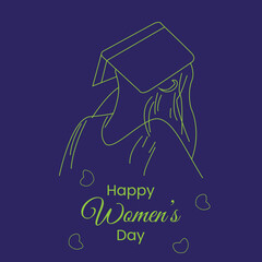 Happy women's day vector 