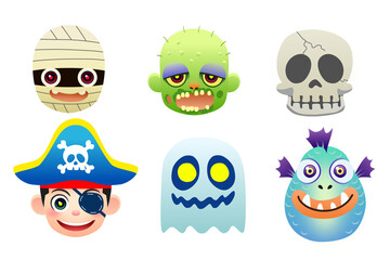 halloween cartoon caracter scary creepy