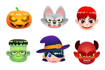 halloween cartoon caracter scary creepy