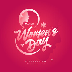 Happy Women's Day Vector Background Design Template