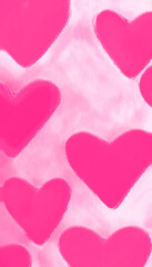 pink hearts background