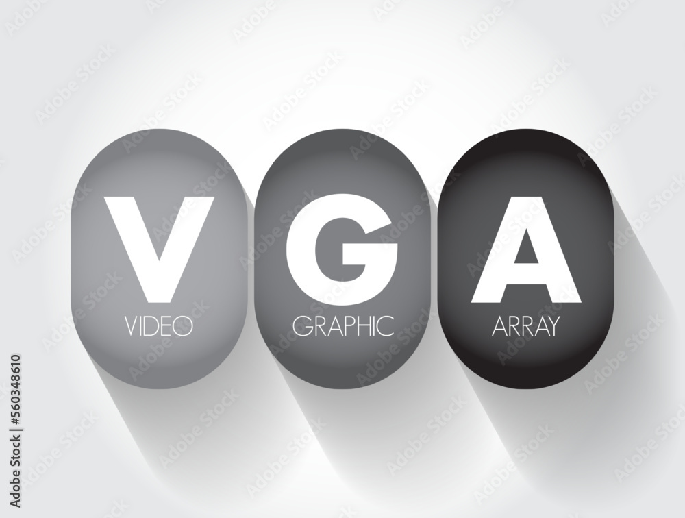 Poster vga video graphic array - video display controller and accompanying de facto graphics standard, acro