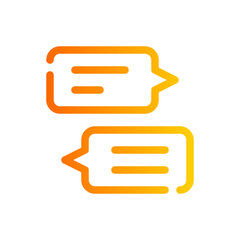 Obraz premium chat box gradient icon