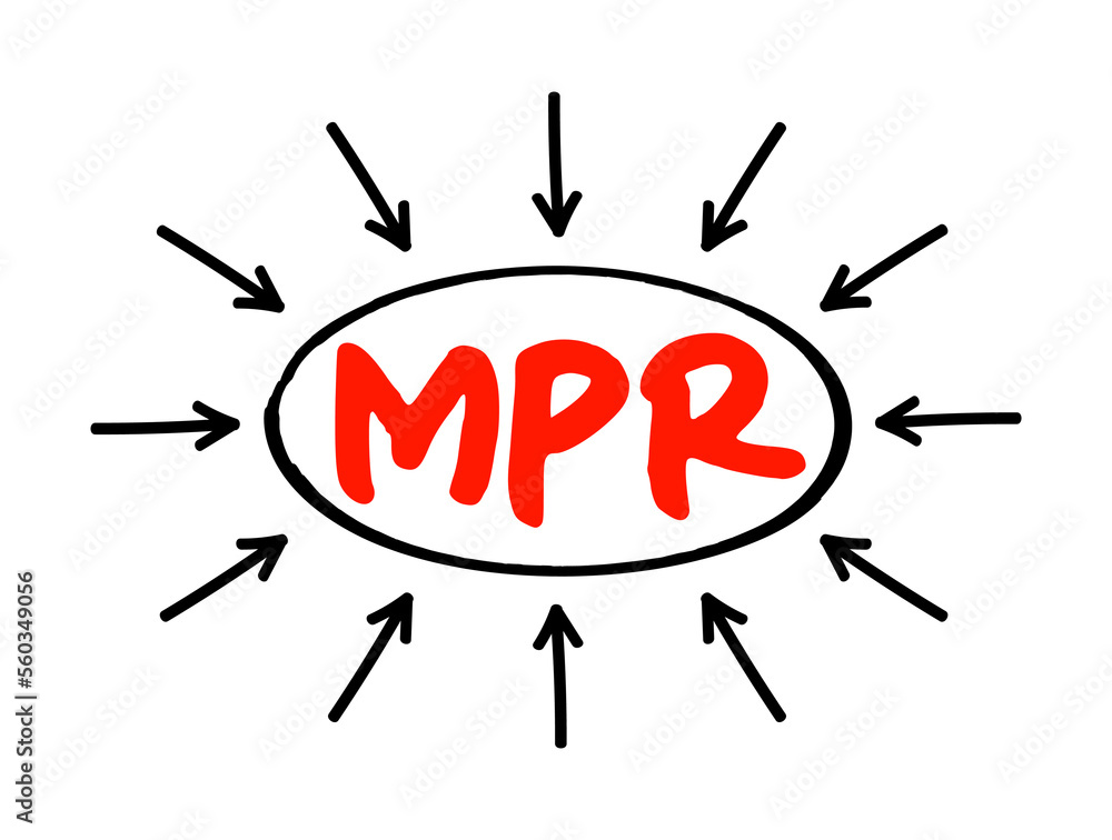 Poster mpr - monthly progress report means the report provided monthly for each project, acronym text conce