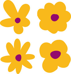 Hand Drawn Flower Vector Illustration