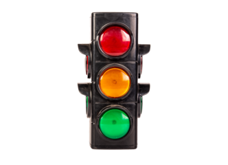 traffic lights on isolated no background png.
